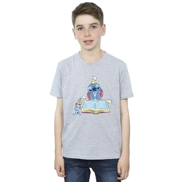 Disney Boys Lilo & Stitch Reading A Book T-Shirt