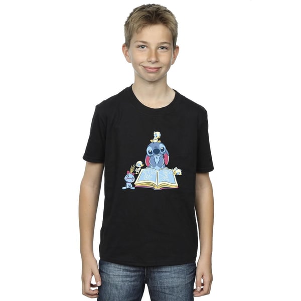 Disney Boys Lilo & Stitch Reading A Book T-Shirt