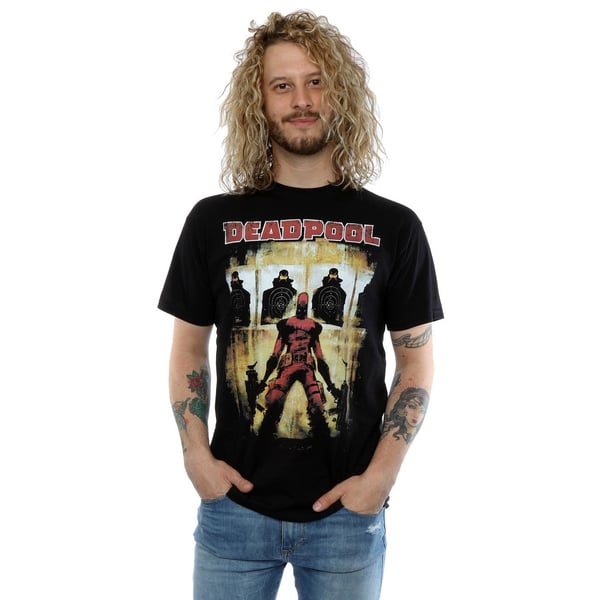 Marvel Herr Deadpool Målövning T-shirt