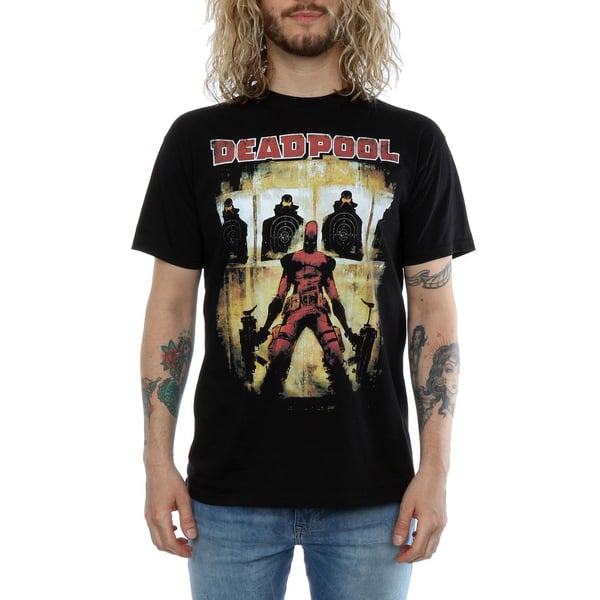 Marvel Herr Deadpool Målövning T-shirt