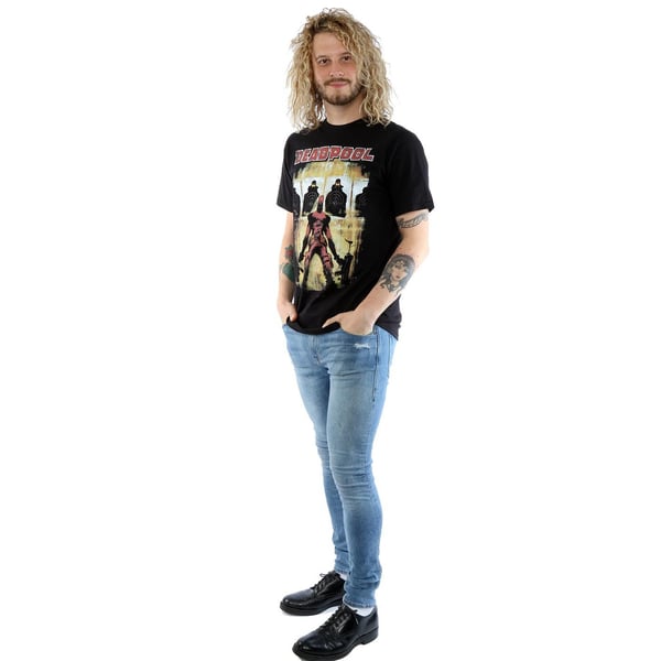 Marvel Herr Deadpool Målövning T-shirt