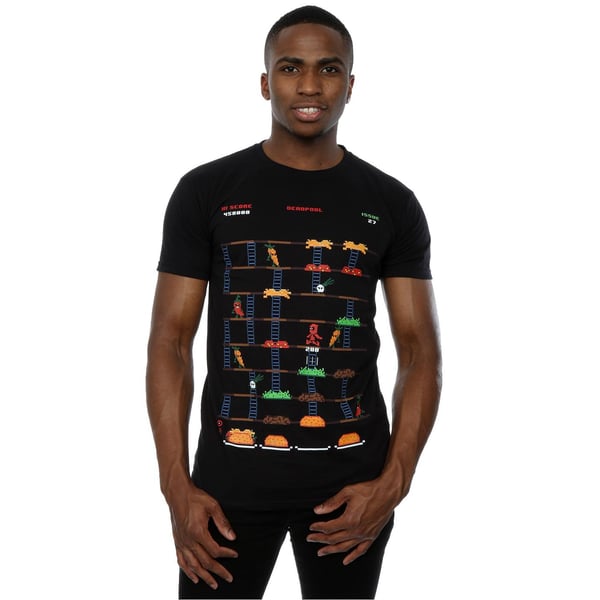 Marvel Miesten Deadpool Retro Peli T-paita