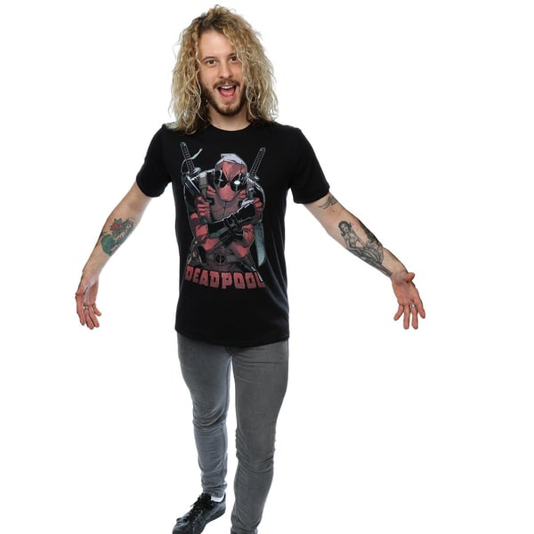 Marvel Herr Deadpool Redo För Action T-Shirt
