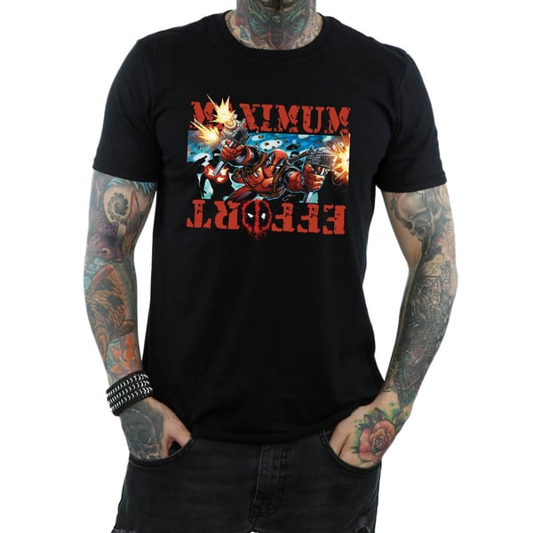 Marvel Herr Deadpool Maximum Effort T-shirt