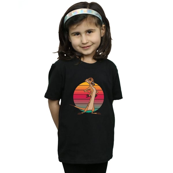 Disney Girls The Lion King Timon Sunset Cotton T-Shirt