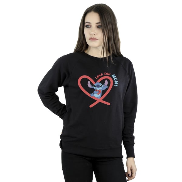 Disney Womens/Ladies Lilo & Stitch Love You Mum Sweatshirt