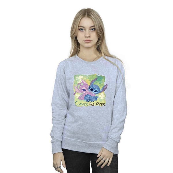 Disney Womens/Ladies Lilo And Stitch St Patrick´s Day Clover Sweatshirt