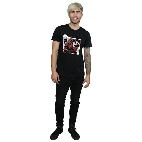 Marvel Mens Deadpool Breaktime Tacos T-Shirt