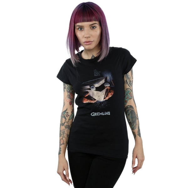 Gremlins Womens/Ladies Gizmo Distressed Poster Cotton T-Shirt