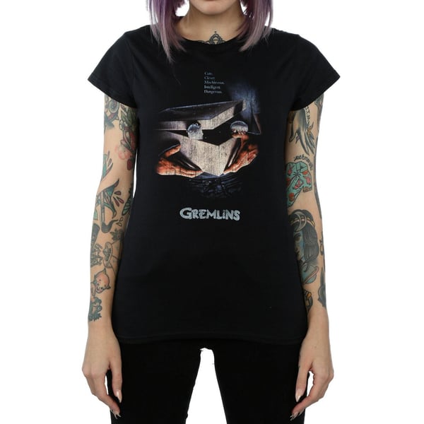 Gremlins Womens/Ladies Gizmo Distressed Poster Cotton T-Shirt