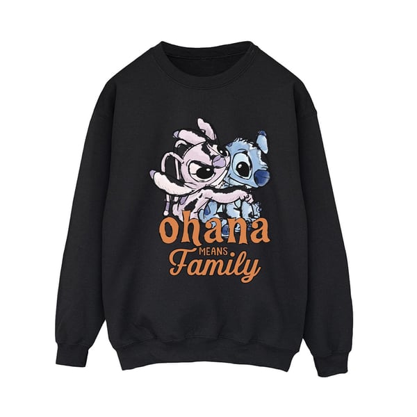 Disney Womens/Ladies Lilo And Stitch Ohana Angel Hug Sweatshirt