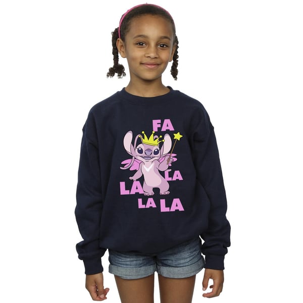 Disney Girls Lilo & Stitch Angel Fa La La Sweatshirt
