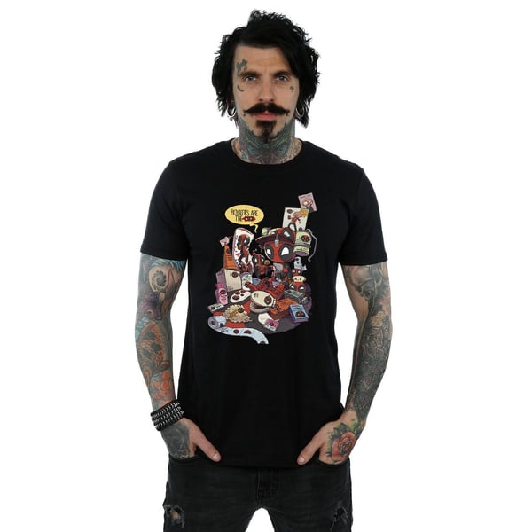 Marvel Miesten Deadpool Merchandise Royalties T-paita