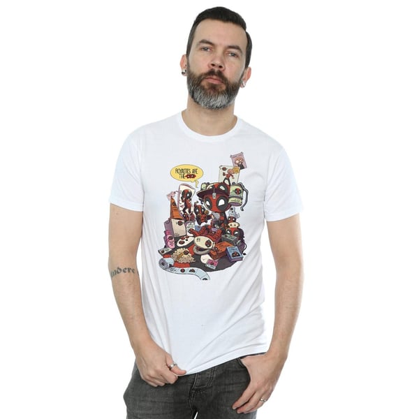 Marvel Miesten Deadpool Merchandise Royalties T-paita