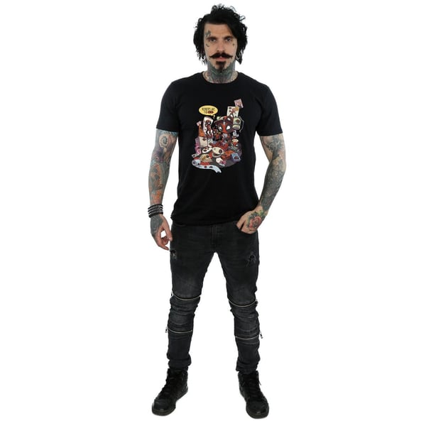 Marvel Miesten Deadpool Merchandise Royalties T-paita