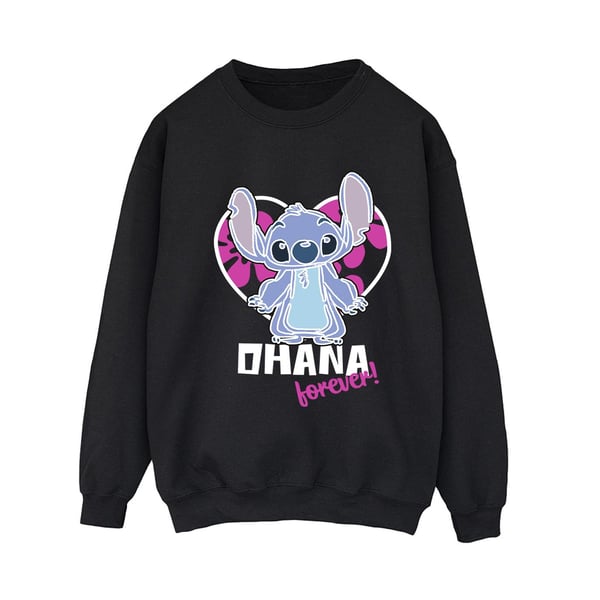 Disney Womens/Ladies Lilo And Stitch Ohana Forever Heart Sweatshirt