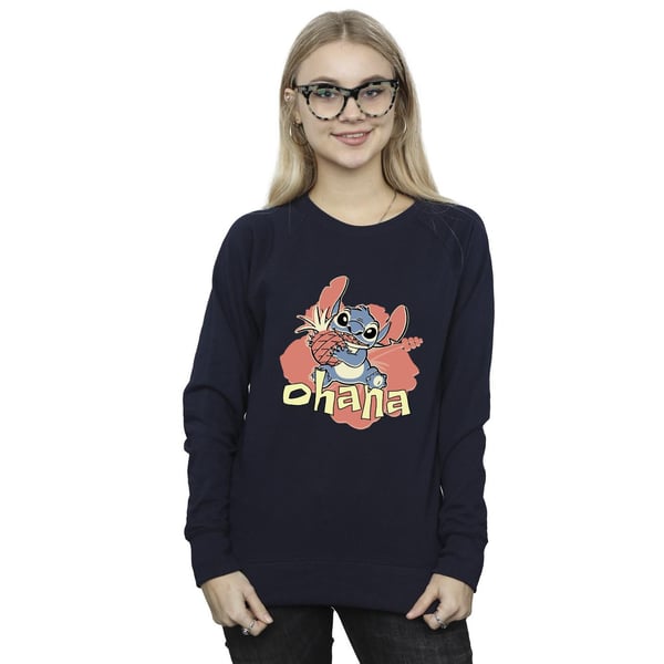 Disney Womens/Ladies Lilo And Stitch Ohana Pineapple Sweatshirt
