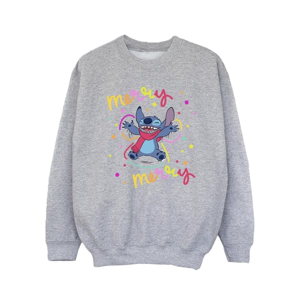Disney Girls Lilo & Stitch Merry Rainbow Sweatshirt