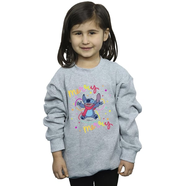 Disney Girls Lilo & Stitch Merry Rainbow Sweatshirt