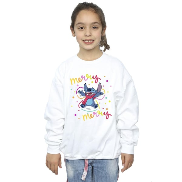 Disney Girls Lilo & Stitch Merry Rainbow Sweatshirt