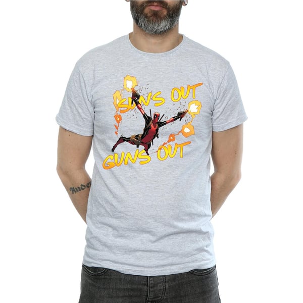Marvel Mens Deadpool Sun´s Out Guns Out T-Shirt