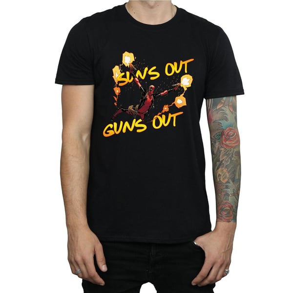 Marvel Mens Deadpool Sun´s Out Guns Out T-Shirt