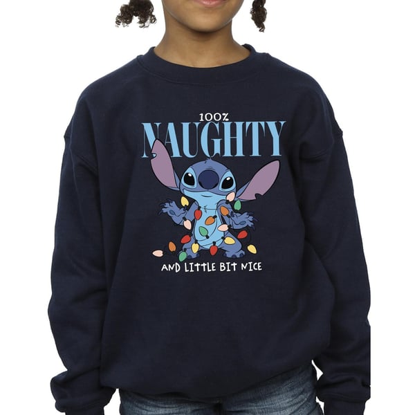 Disney Girls Lilo & Stitch Naughty & Nice Sweatshirt