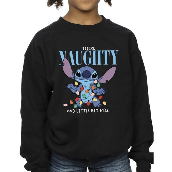 Disney Girls Lilo & Stitch Naughty & Nice Sweatshirt