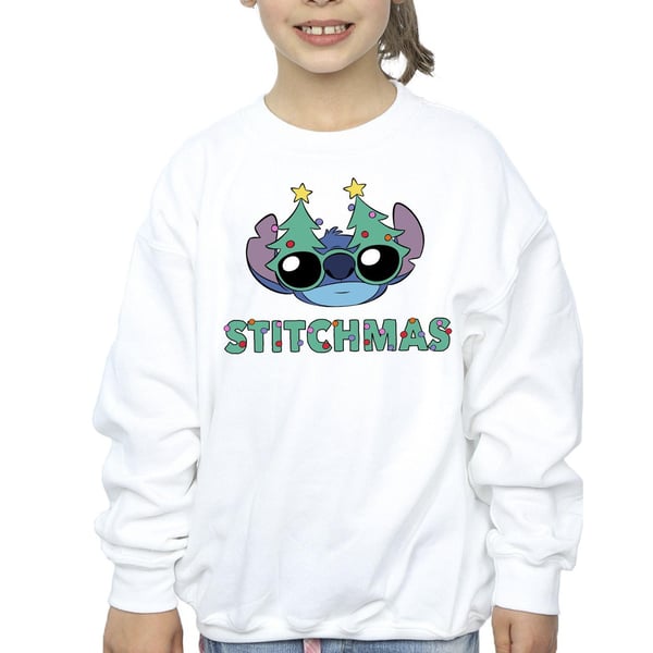 Disney Girls Lilo & Stitch Stitchmas Glasses Sweatshirt