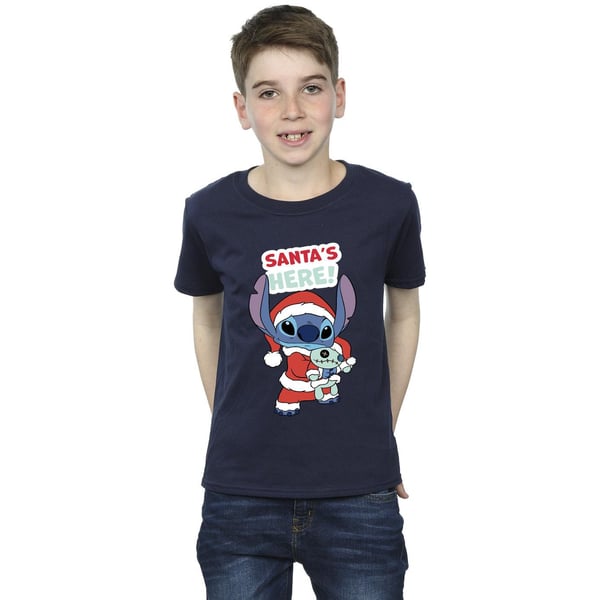 Disney Boys Lilo & Stitch Santa´s Here T-paita