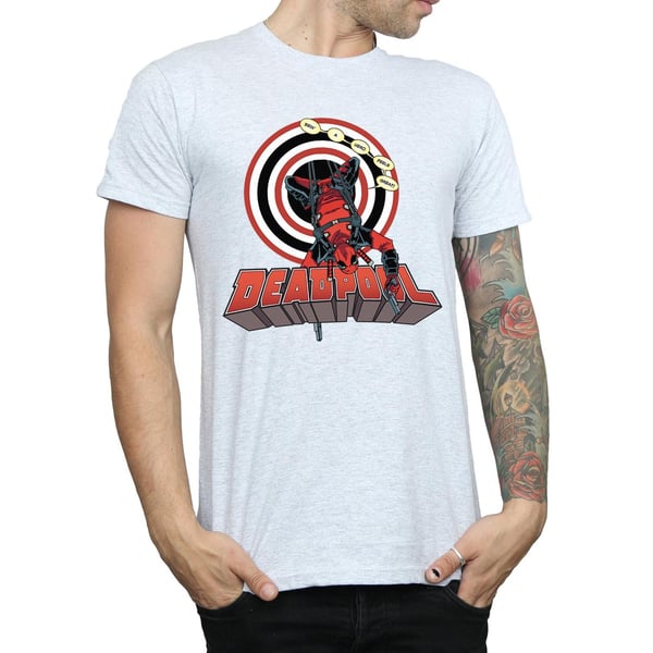 Marvel Miesten Deadpool Ylösalaisin T-paita