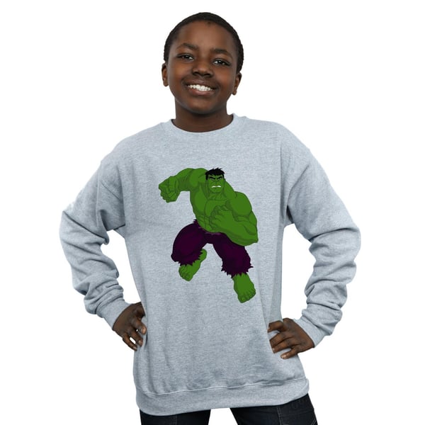 Marvel Boys Hulk Pose Sweatshirt