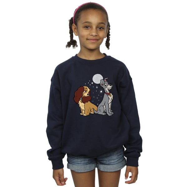 Disney Girls Lady And The Tramp Moon Sweatshirt