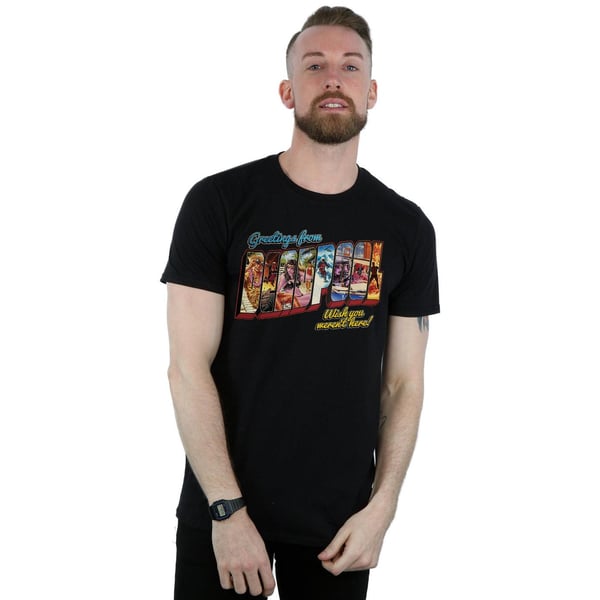 Marvel Herr Deadpool Hälsningar T-Shirt