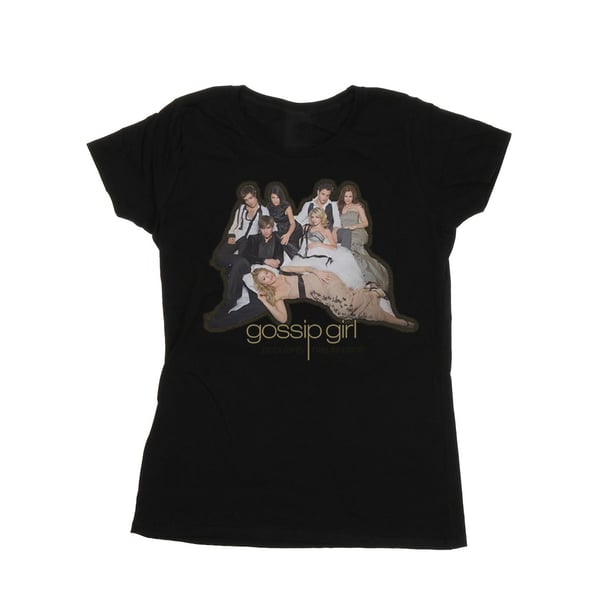 Gossip Girl T-shirt i bomull för damer/kvinnor med gruppbild