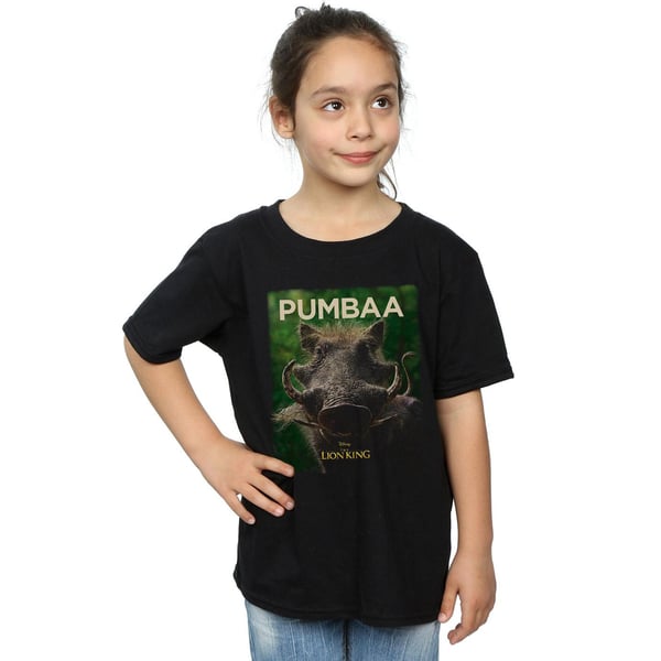 Disney Girls The Lion King Movie Pumbaa Poster Cotton T-Shirt
