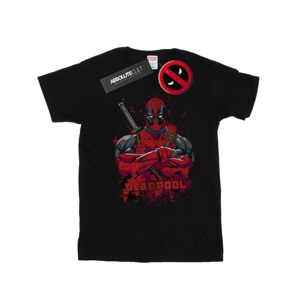 Marvel Miesten Deadpool Pose Splat T-paita