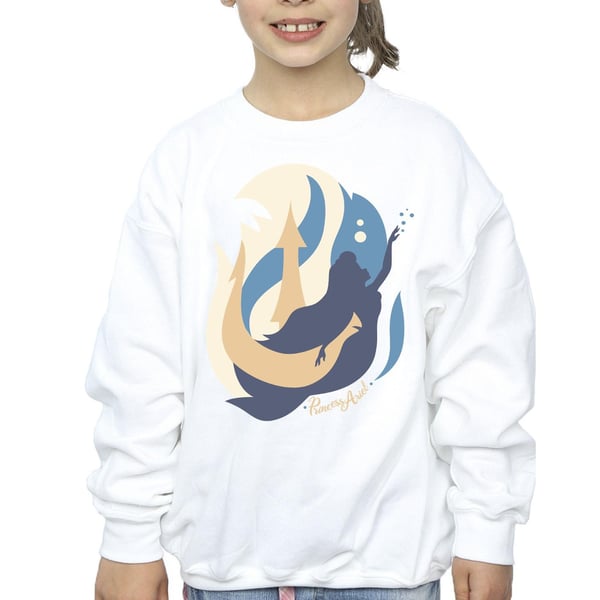 Disney Girls The Little Mermaid Colour Silhouettes Sweatshirt