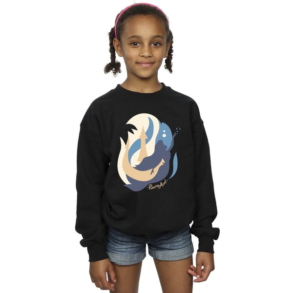 Disney Girls The Little Mermaid Colour Silhouettes Sweatshirt