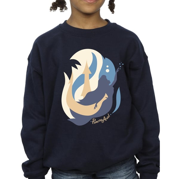 Disney Girls The Little Mermaid Colour Silhouettes Sweatshirt