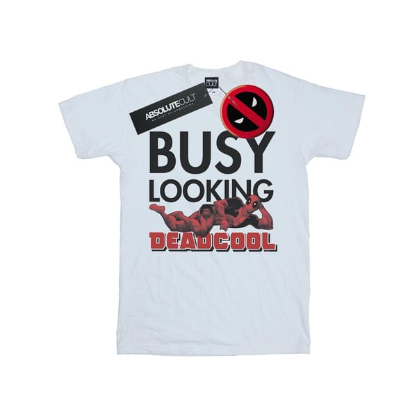 Marvel Miesten Deadpool Busy Looking Deadcool T-paita