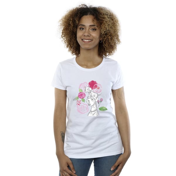 Disney Womens/Ladies 101 Dalmatians Flowers Cotton T-Shirt