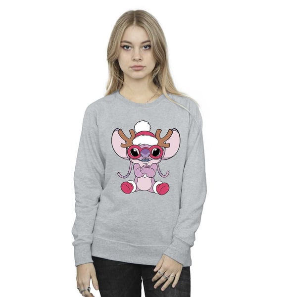Disney Womens/Ladies Lilo & Stitch Angel Reindeer Sweatshirt