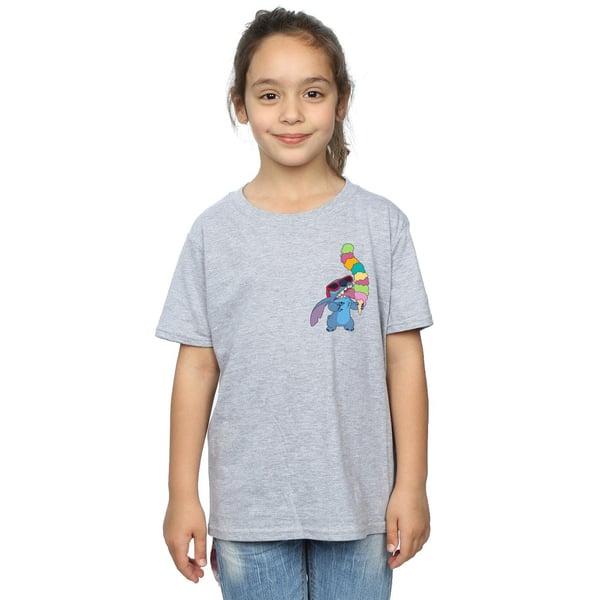 Disney Girls Lilo And Stitch Ice Cream Cotton T-Shirt