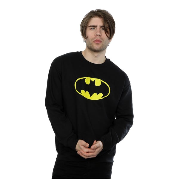 DC Comics Miesten Batman-logolla varustettu collegepaita