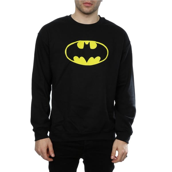 DC Comics Miesten Batman-logolla varustettu collegepaita