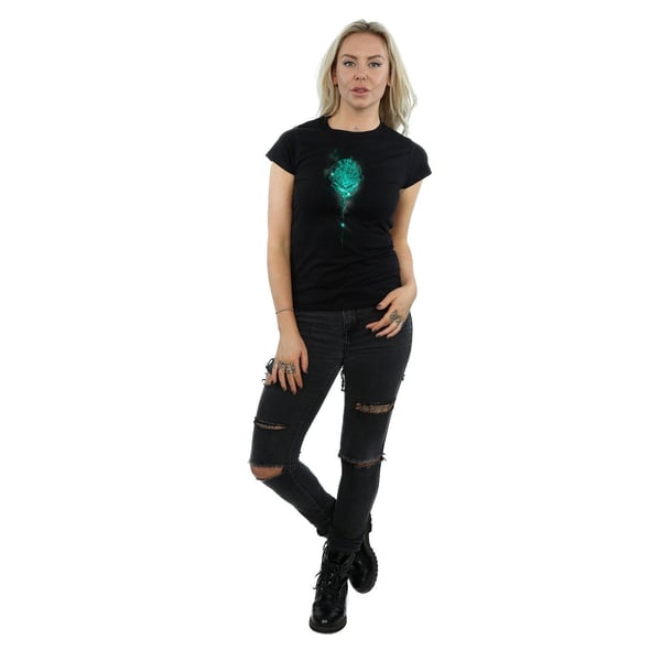 Harry Potter Womens/Ladies Hogwarts Crest Mist Cotton T-Shirt