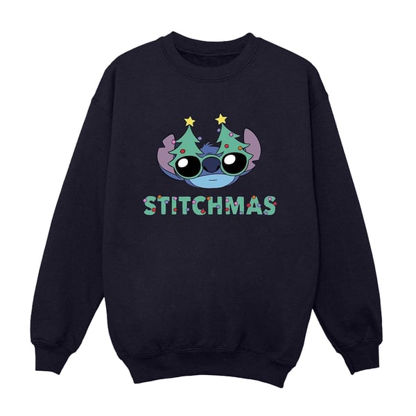 Disney Womens/Ladies Lilo & Stitch Stitchmas Glasses Sweatshirt