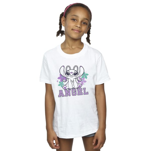 Disney Girls Lilo & Stitch Angel Cotton T-Shirt
