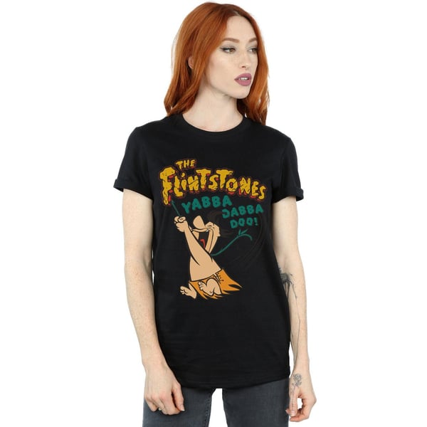 The Flintstones Womens/Ladies Fred Yabba Dabba Doo Cotton Boyfriend T-Shirt